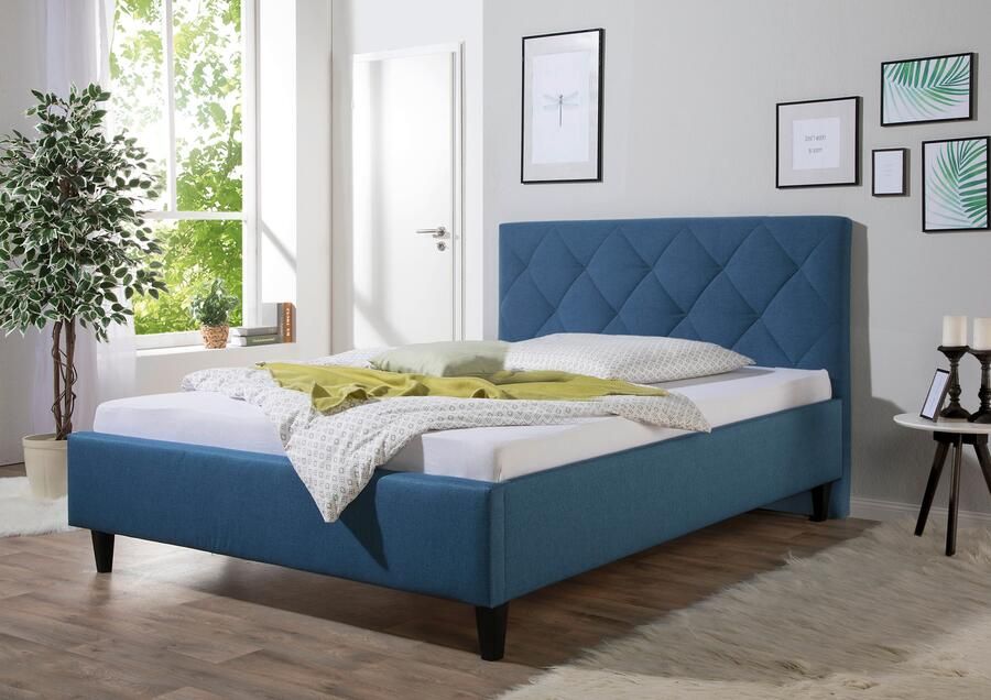 Maintal Gestoffeerd bed Rexburg Zijkanten van het bed zelf te monteren zonder bedkist - Foto 4