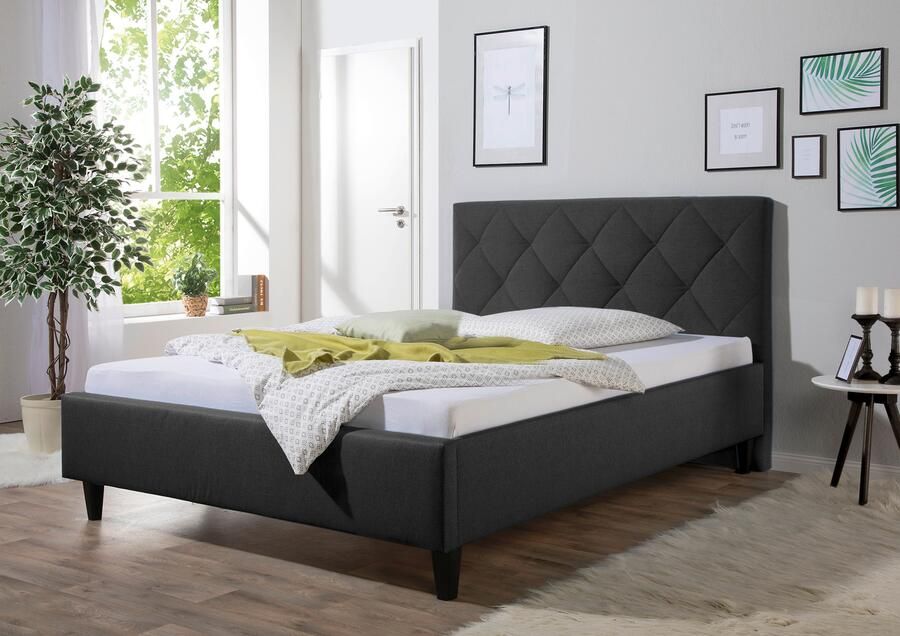 Maintal Gestoffeerd bed Rexburg Zijkanten van het bed zelf te monteren zonder bedkist - Foto 6