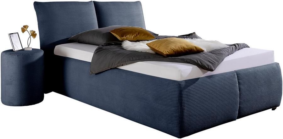 Maintal Gestoffeerd bed Wiesenbach met cord-stof optioneel in hardheidsgraad h2 h3 of h4 - Foto 6