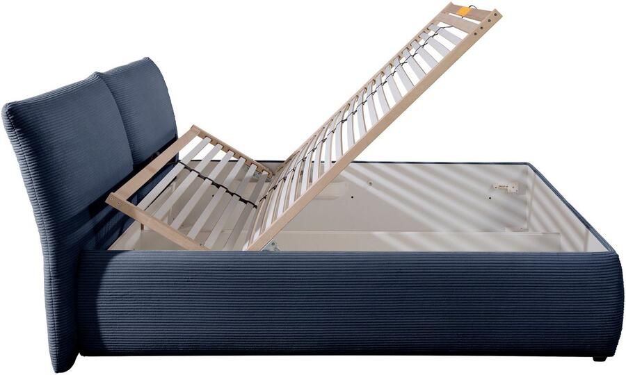 Maintal Gestoffeerd bed Wiesenbach met cord-stof optioneel in hardheidsgraad h2 h3 of h4 - Foto 4