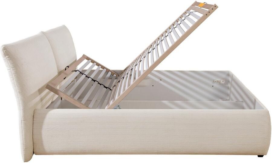 Maintal Gestoffeerd bed Wiesenbach met cord-stof optioneel in hardheidsgraad h2 h3 of h4 - Foto 4