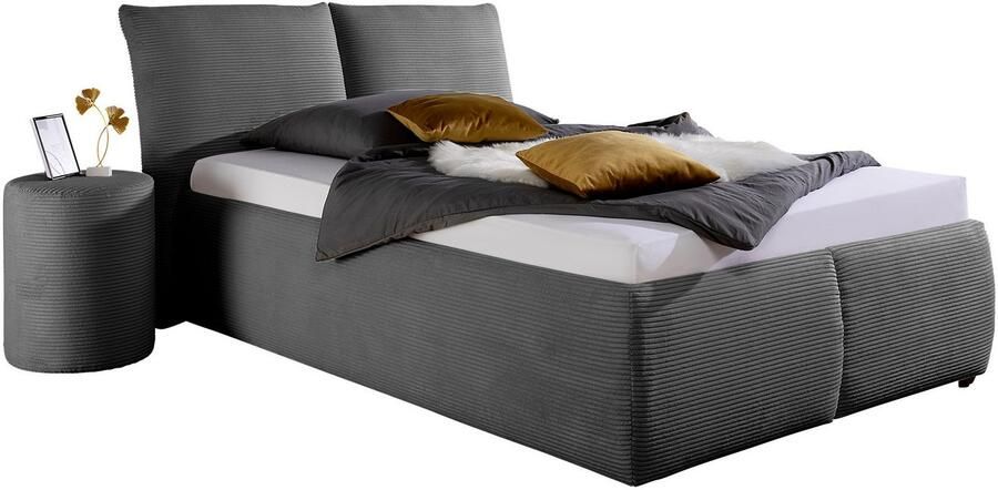 Maintal Gestoffeerd bed Wiesenbach met cord-stof optioneel in hardheidsgraad h2 h3 of h4 - Foto 6