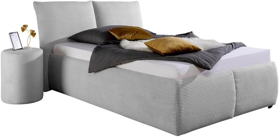 Maintal Gestoffeerd bed Wiesenbach met cord-stof optioneel in hardheidsgraad h2 h3 of h4 - Foto 6