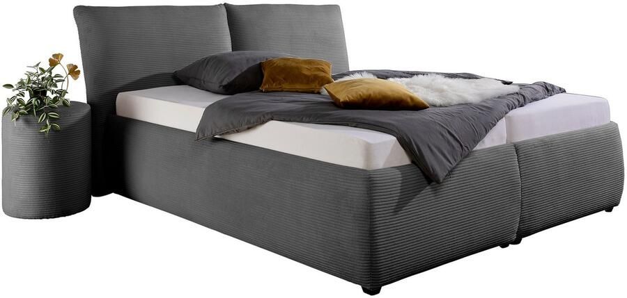 Maintal Gestoffeerd bed Wiesenbach met cord-stof optioneel in hardheidsgraad h2 h3 of h4 - Foto 6