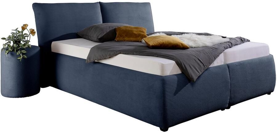 Maintal Gestoffeerd bed Wiesenbach met cord-stof optioneel in hardheidsgraad h2 h3 of h4 - Foto 7