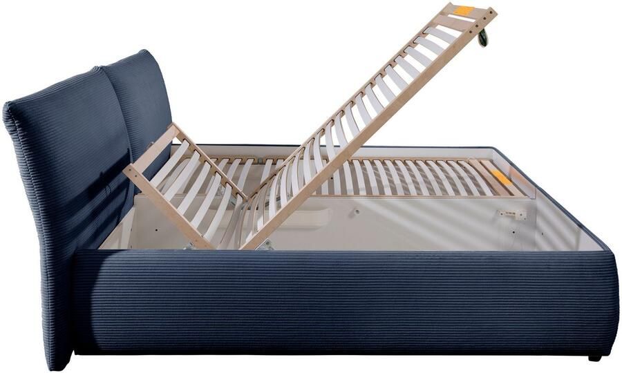 Maintal Gestoffeerd bed Wiesenbach met cord-stof optioneel in hardheidsgraad h2 h3 of h4 - Foto 5