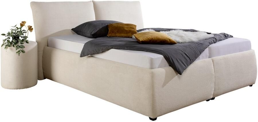 Maintal Gestoffeerd bed Wiesenbach met cord-stof optioneel in hardheidsgraad h2 h3 of h4 - Foto 7