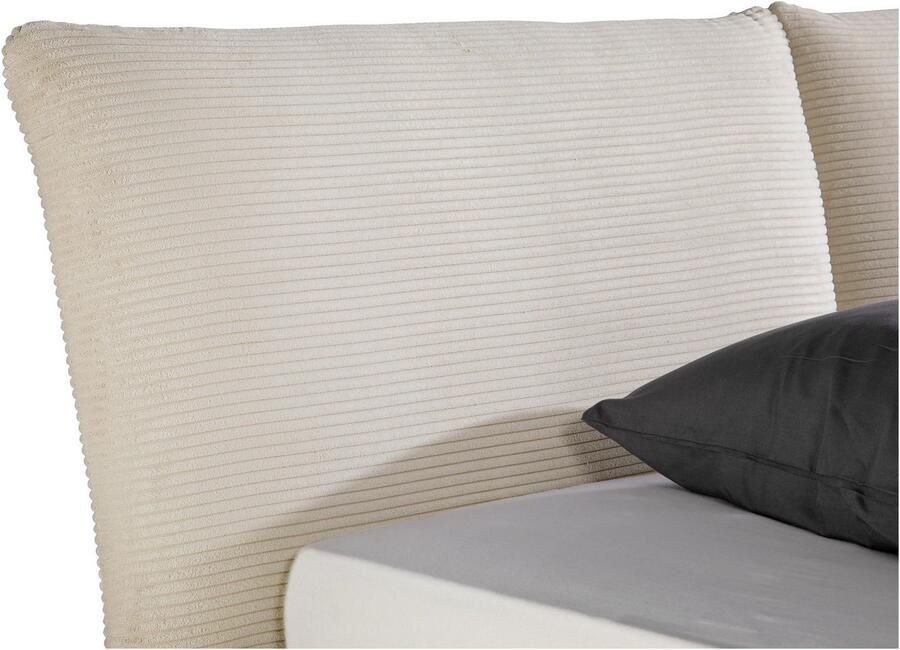 Maintal Gestoffeerd bed Wiesenbach met cord-stof optioneel in hardheidsgraad h2 h3 of h4