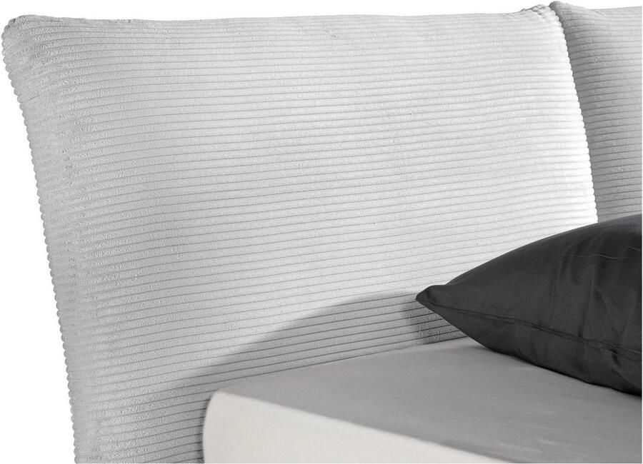 Maintal Gestoffeerd bed Wiesenbach met cord-stof optioneel in hardheidsgraad h2 h3 of h4