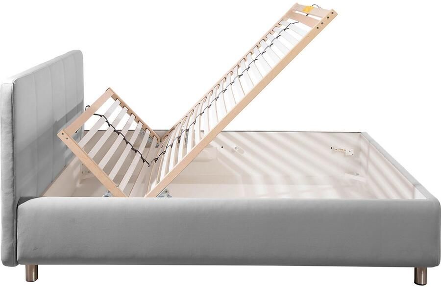 Maintal Gestoffeerd bed Wiesenblick verkrijgbaar in fluweel en structuur - Foto 6