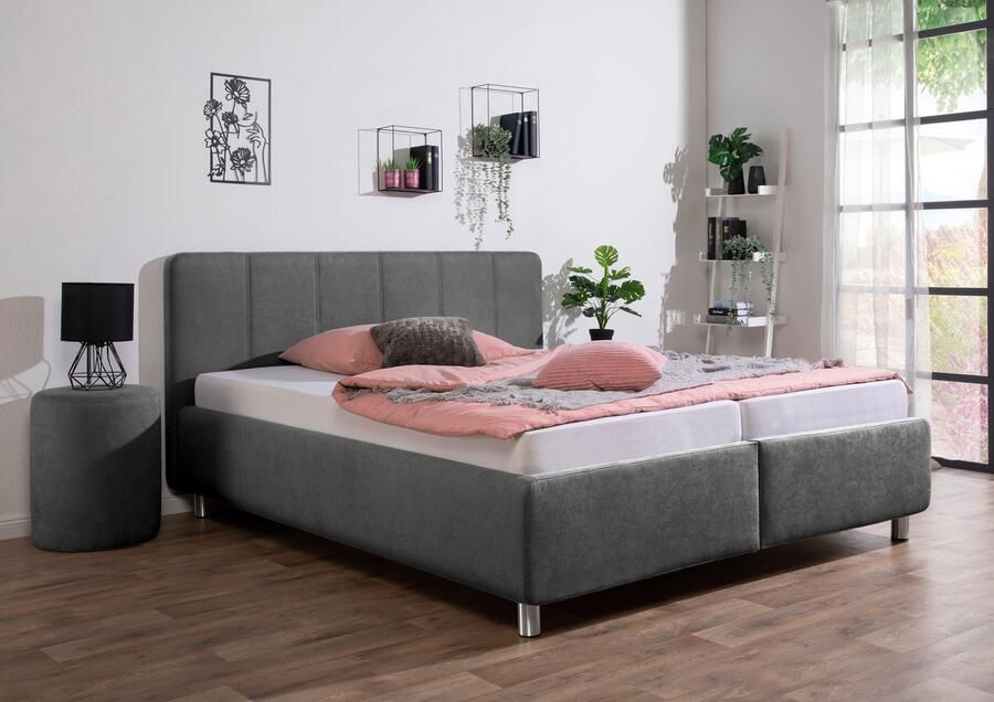 Maintal Gestoffeerd bed Wiesenblick verkrijgbaar in fluweel en structuur - Foto 8