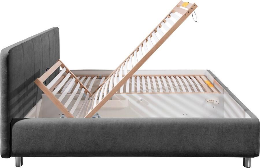 Maintal Gestoffeerd bed Wiesenblick verkrijgbaar in fluweel en structuur - Foto 6