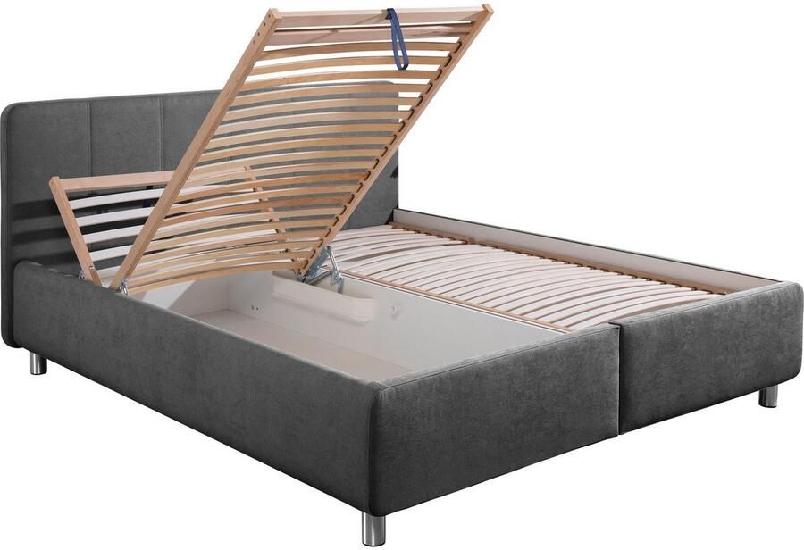 Maintal Gestoffeerd bed Wiesenblick verkrijgbaar in fluweel en structuur - Foto 3