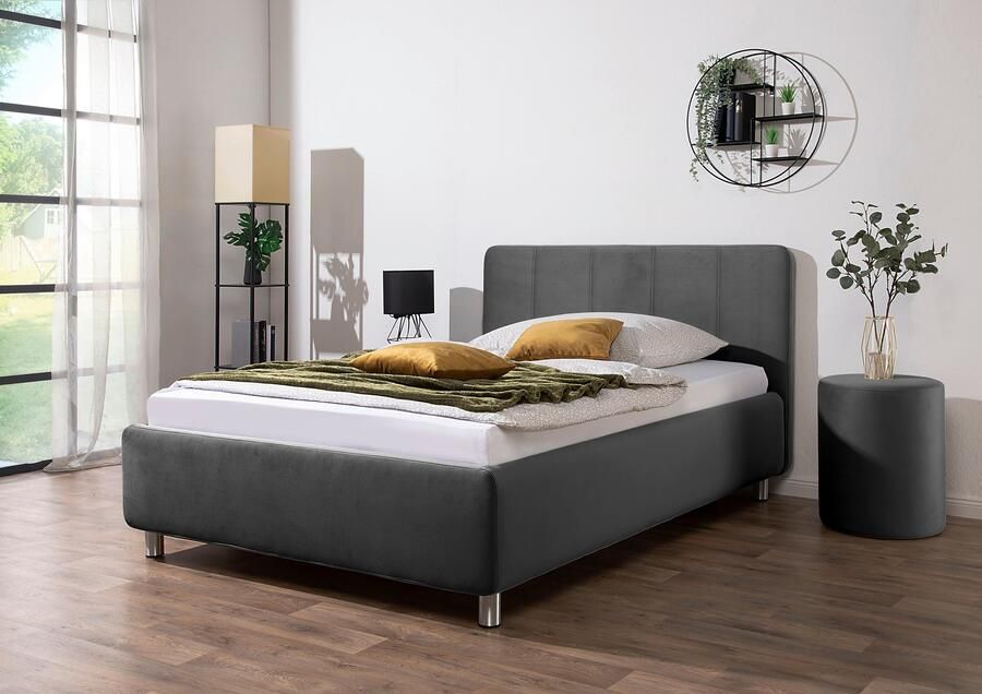 Maintal Gestoffeerd bed Wiesenblick verkrijgbaar in fluweel en structuur - Foto 8