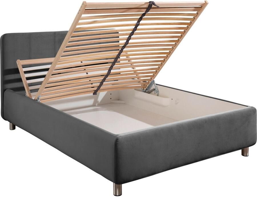 Maintal Gestoffeerd bed Wiesenblick verkrijgbaar in fluweel en structuur