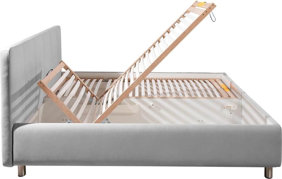 Maintal Gestoffeerd bed Wiesenblick verkrijgbaar in fluweel en structuur - Foto 6