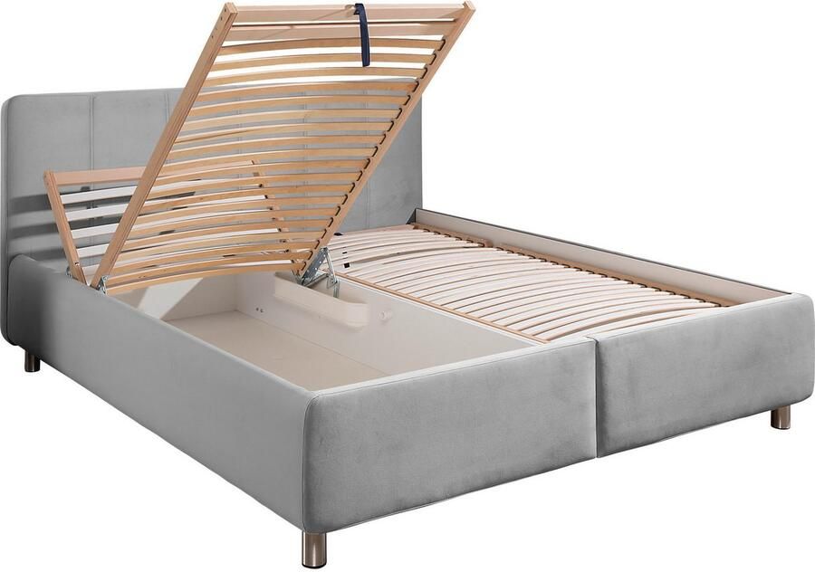 Maintal Gestoffeerd bed Wiesenblick verkrijgbaar in fluweel en structuur - Foto 3