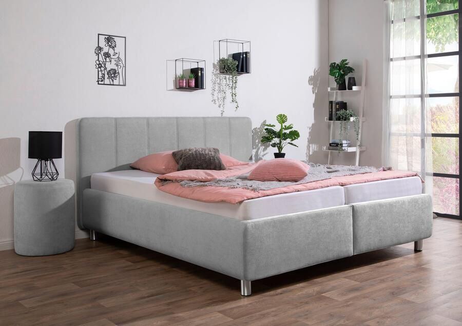 Maintal Gestoffeerd bed Wiesenblick verkrijgbaar in fluweel en structuur - Foto 8