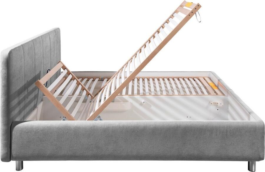 Maintal Gestoffeerd bed Wiesenblick verkrijgbaar in fluweel en structuur - Foto 6