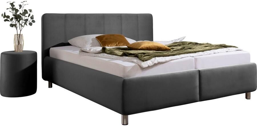 Maintal Gestoffeerd bed Wiesenblick verkrijgbaar in fluweel en structuur - Foto 7