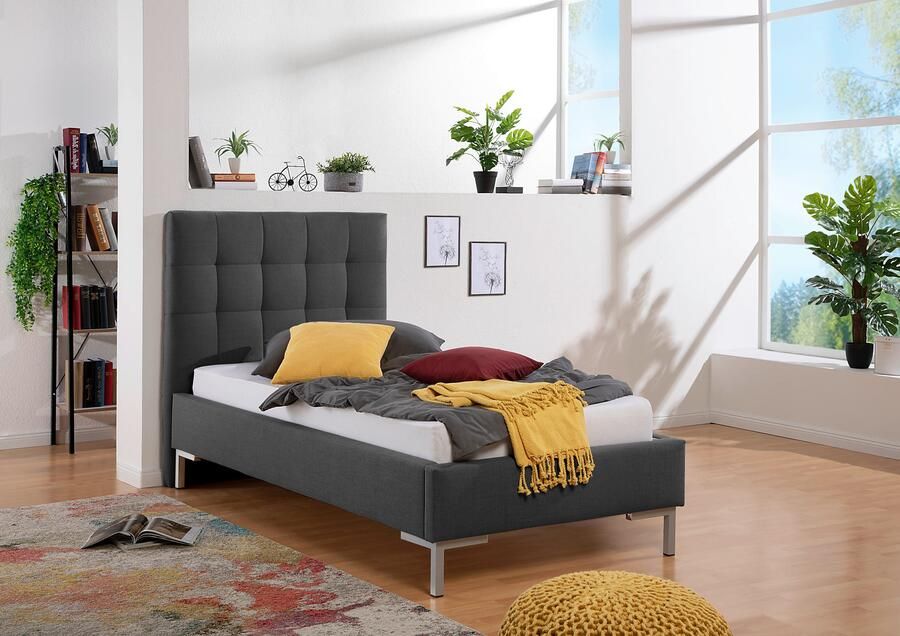 Maintal Gestoffeerd bed Zijkanten van het bed zelf te monteren zonder bedkist - Foto 7