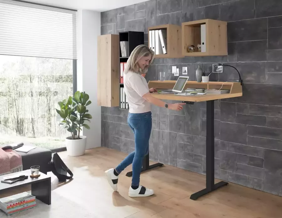 Mäusbacher Bureau Big System Office Breedte 120 cm elektrisch in hoogte verstelbaar