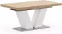 Mäusbacher Eettafel Comfort D met v-frame in wit en met uittrekfunctie breedte 160-260 cm - Thumbnail 1