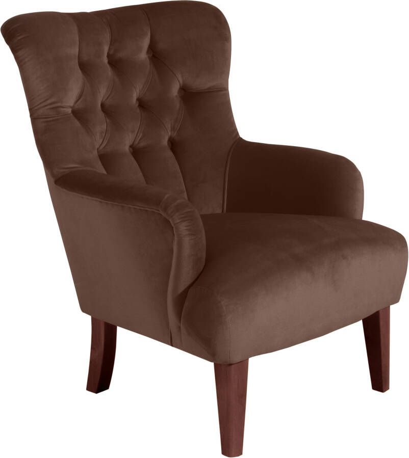Max Winzer Chesterfield-fauteuil Bradley met elegante knoopstiksels - Foto 7