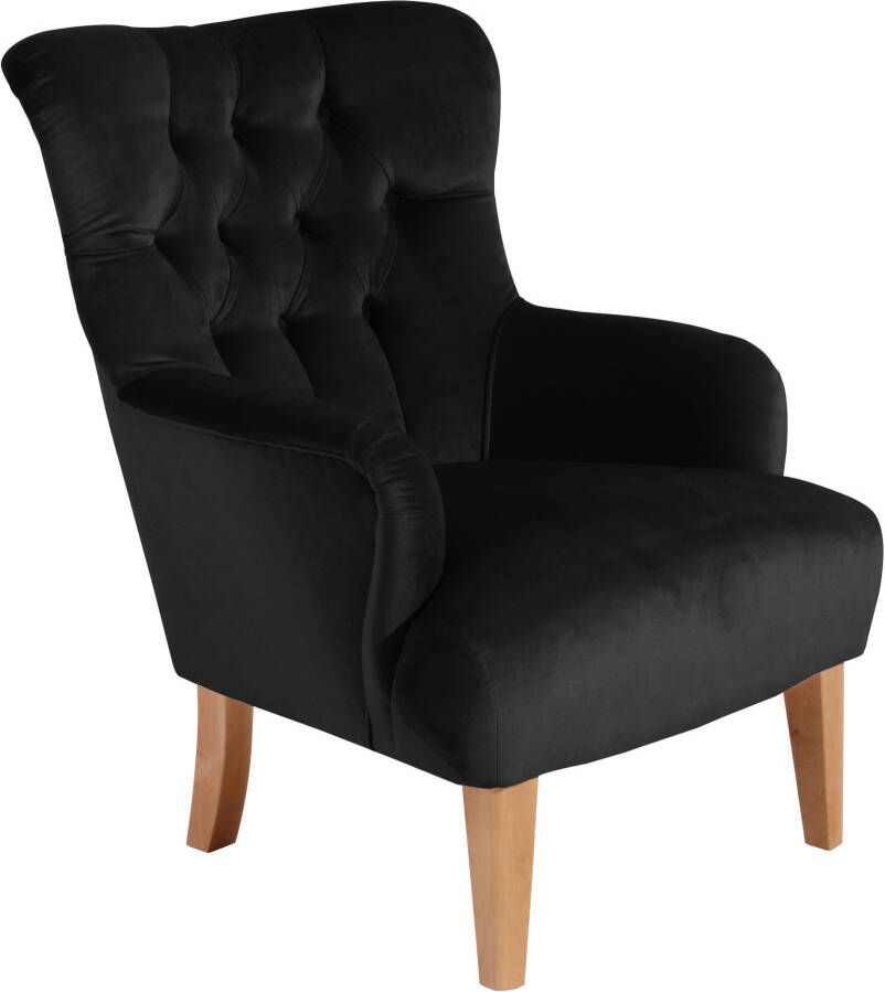 Max Winzer Chesterfield-fauteuil Bradley met elegante knoopstiksels - Foto 11
