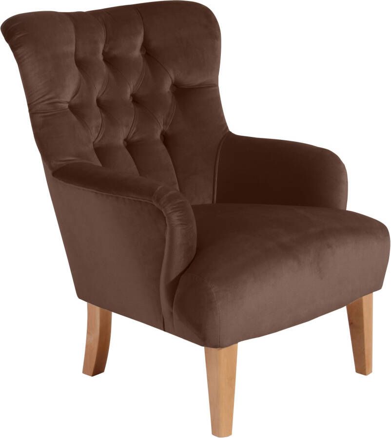 Max Winzer Chesterfield-fauteuil Bradley met elegante knoopstiksels - Foto 9