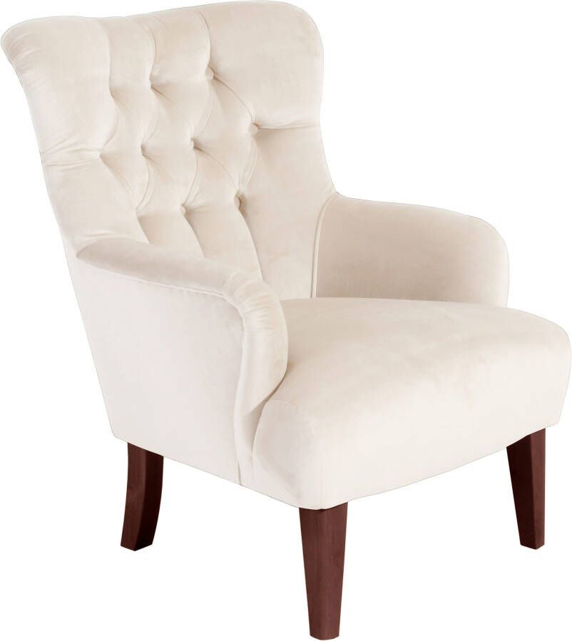 Max Winzer Chesterfield-fauteuil Bradley met elegante knoopstiksels