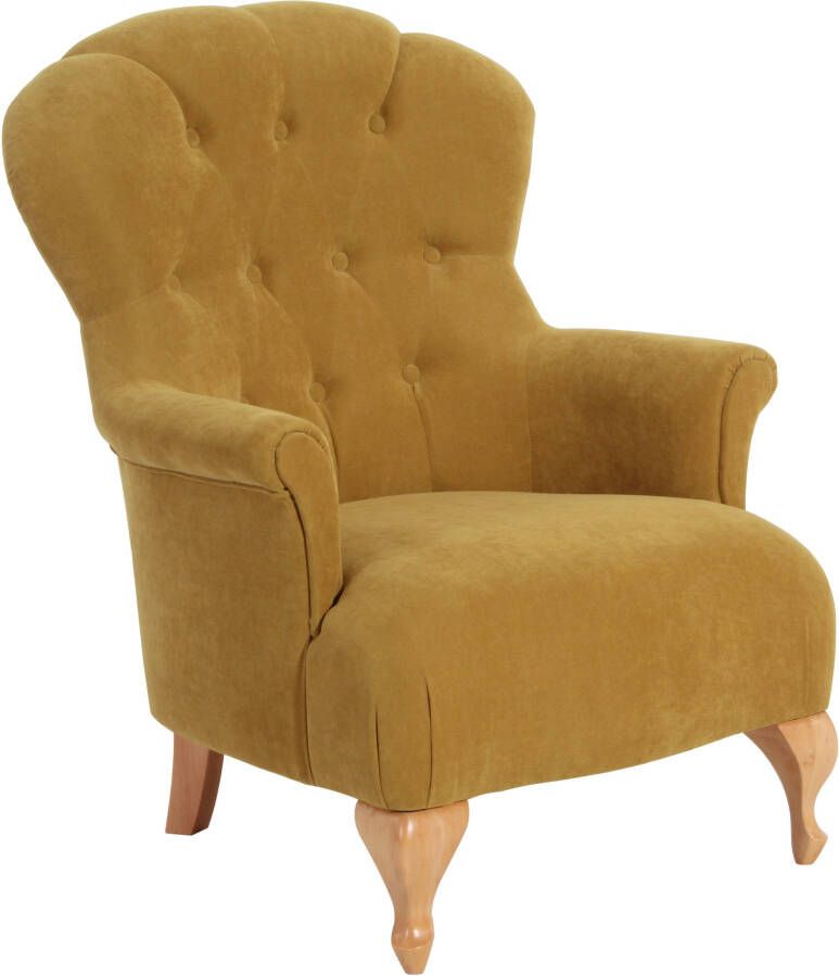 Max Winzer Chesterfield-fauteuil Clara met elegante knoopstiksels - Foto 1