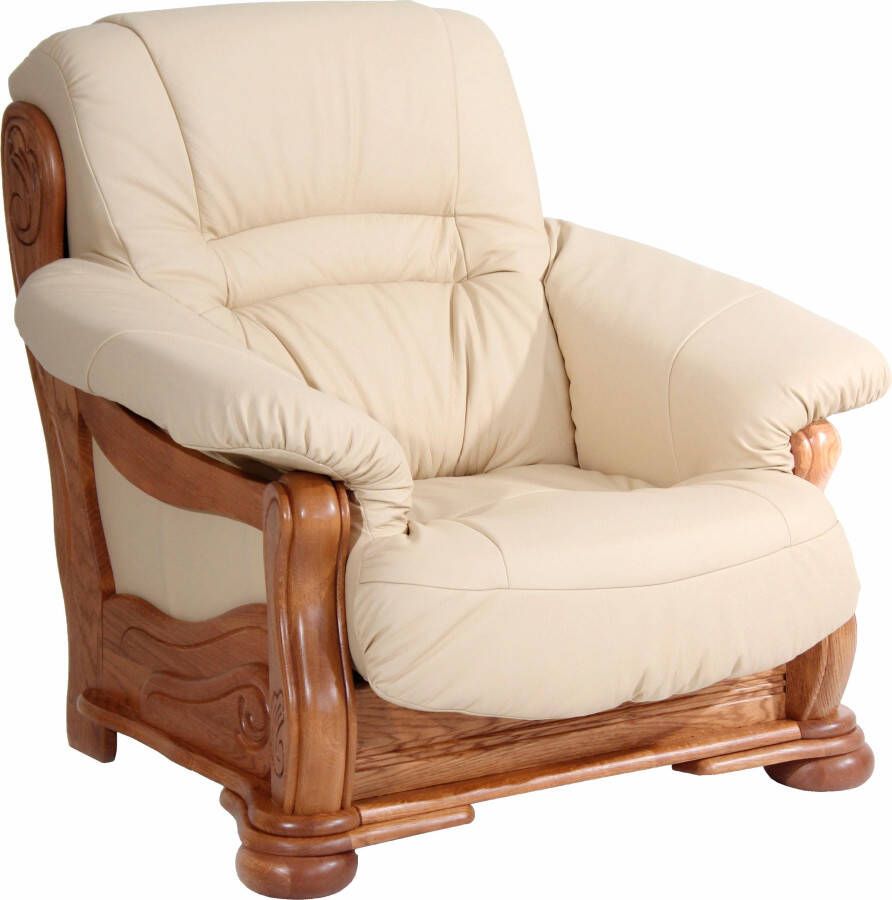 Max Winzer Fauteuil Texas Loungesessel met een decoratief houten frame (set) - Foto 10