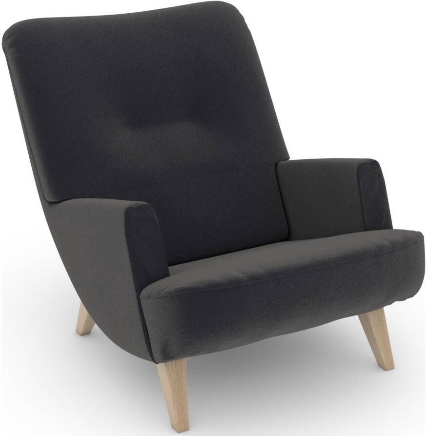 Max Winzer Loungestoel Build-a-chair Borano in retro-look om zelf te stylen