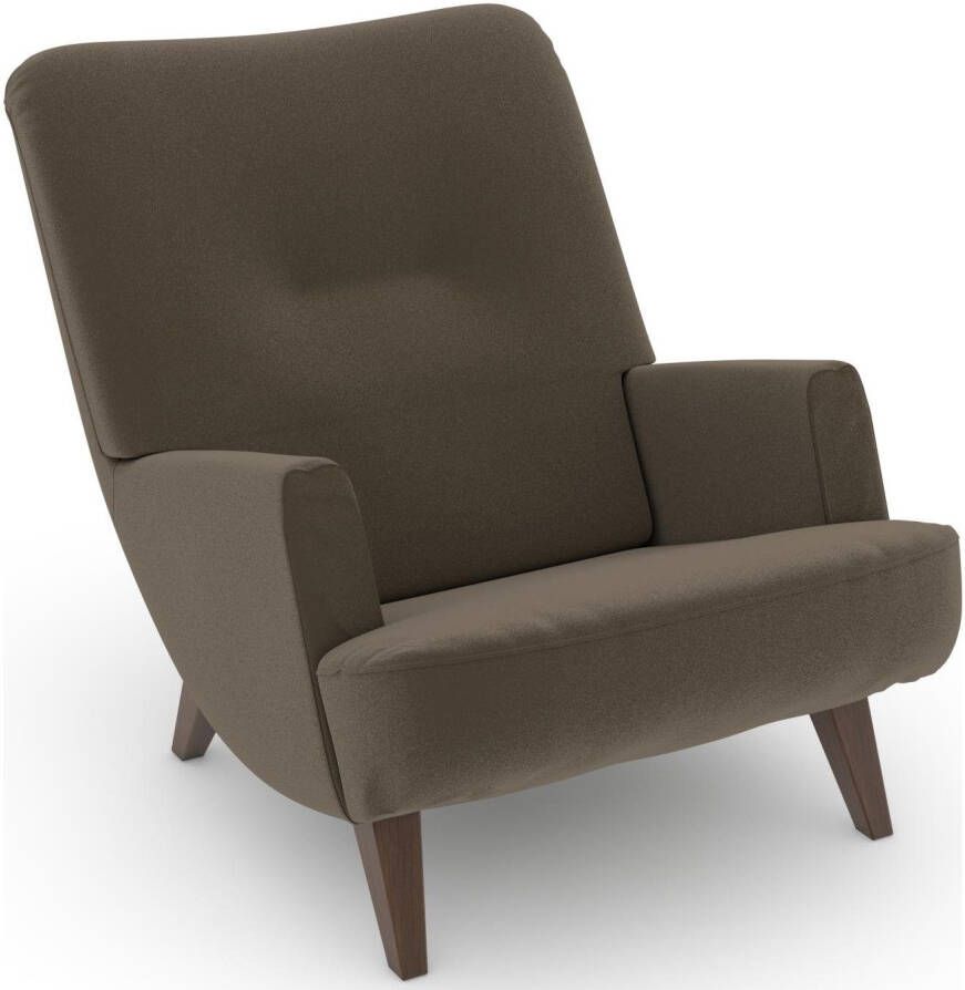 Max Winzer Loungestoel Build-a-chair Borano in retro-look om zelf te stylen