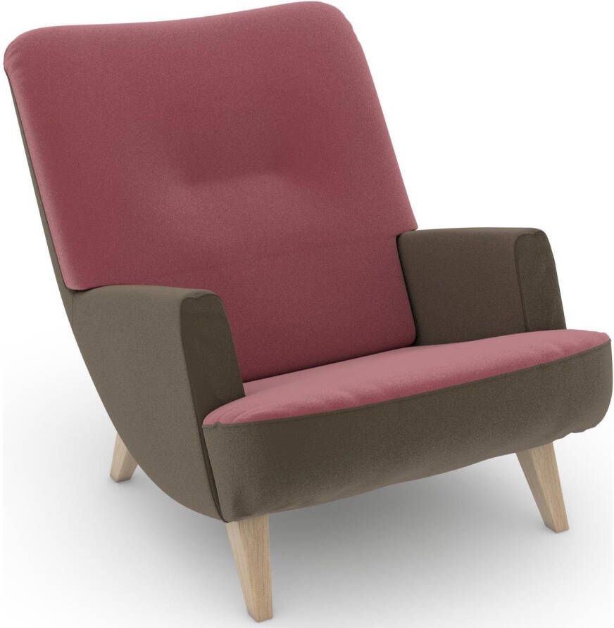 Max Winzer Loungestoel Build-a-chair Borano in retro-look om zelf te stylen - Foto 7