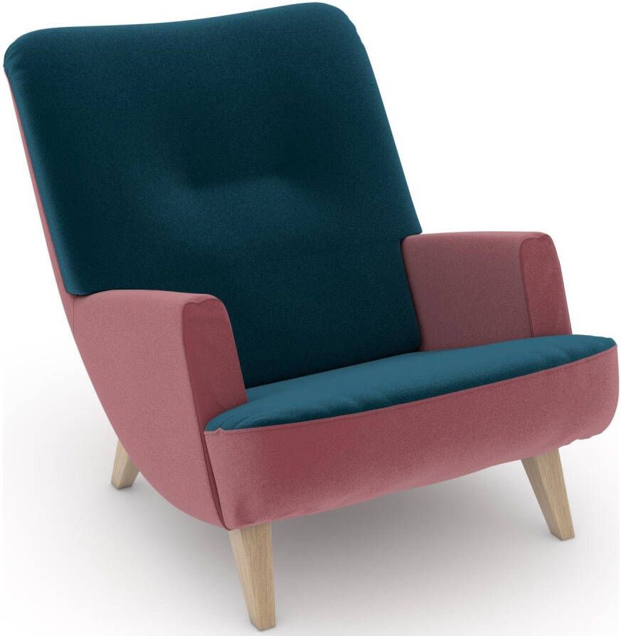 Max Winzer Loungestoel Build-a-chair Borano in retro-look om zelf te stylen - Foto 7