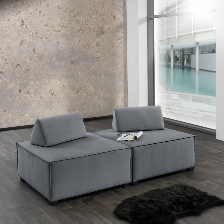 Max Winzer Zithoek Move Sofa-set 10 bestaande uit 2 voetenbanken poefs inclusief 2 kussens kan worden gecombineerd (set) - Foto 5