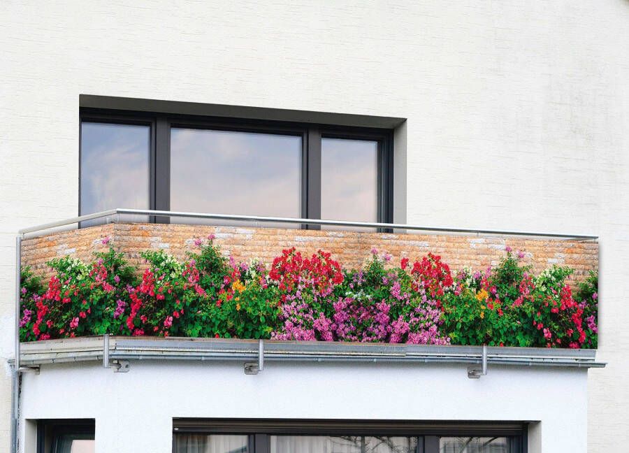 Maximex Balkon-inkijkbescherming Mauer-Blumen - Foto 1