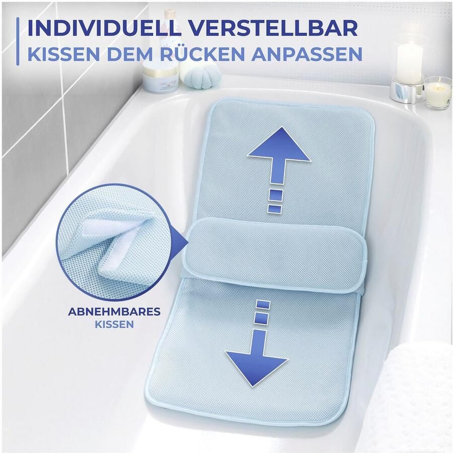 Maximex Badmat met kussen van drukverlagend polyester-3d-mesh-weefsel (1 stuk) - Foto 3