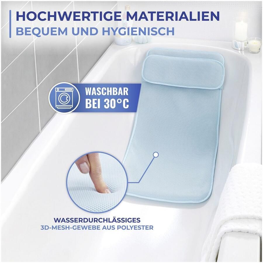 Maximex Badmat met kussen van drukverlagend polyester-3d-mesh-weefsel (1 stuk) - Foto 2