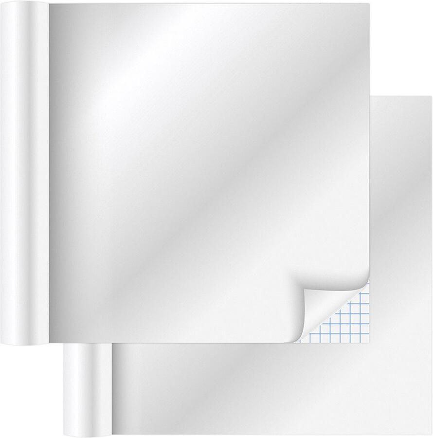 Maximex Decoratiefolie Spiegel-effect folie 150x58 cm op maat snijden zelfklevend voor muur deur of kast (set 2 stuks)