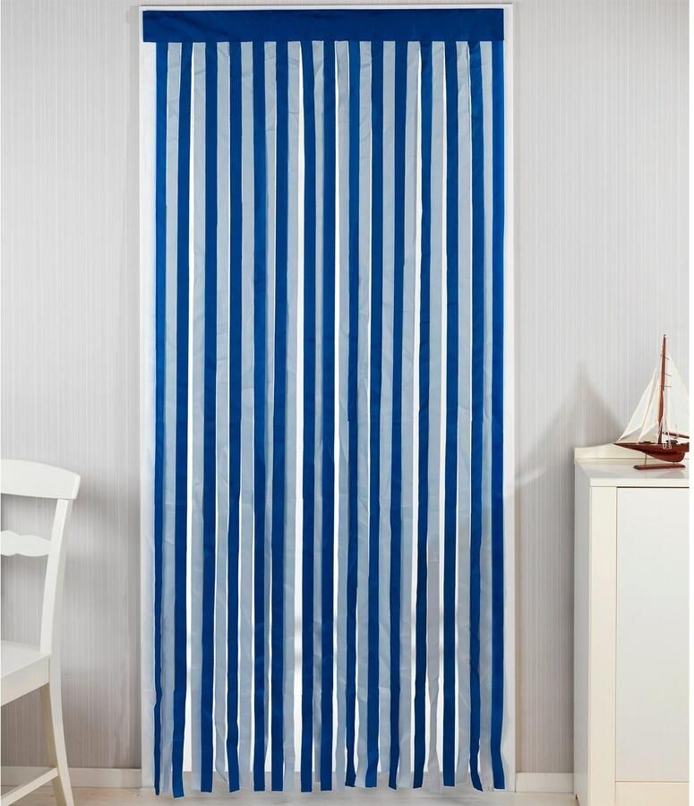 Maximex Deurgordijn Insectenbescherming Blauw wit op maat te snijden (1 stuk)