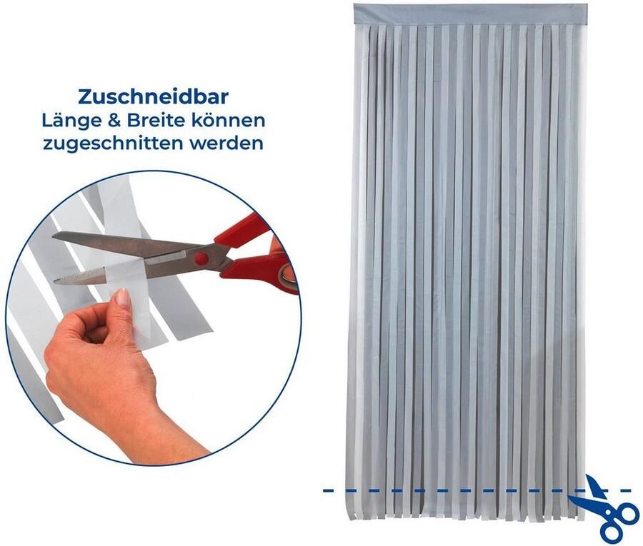 Maximex Deurgordijn Insectenbescherming Grijs wit op maat te snijden (1 stuk) - Foto 2