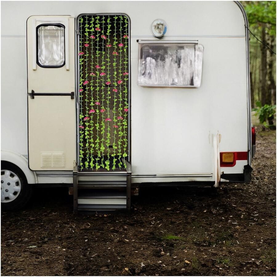 Maximex Deurgordijn Rosen Bladeren gordijn voor balkon en terras insecten- en privacybescherming (1 stuk) - Foto 3