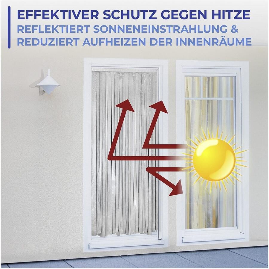 Maximex Deurgordijn Thermo 2in1 reflecteert zonnestralen hittebescherming insecten- en privacybescherming (1 stuk) - Foto 4