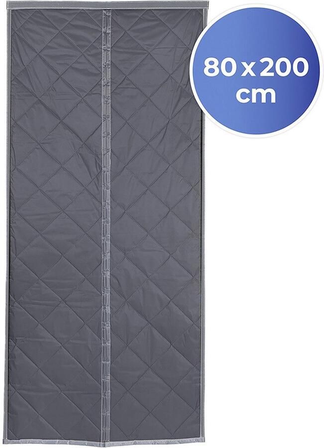Maximex Deurgordijn Warmtebescherming 2in1 80x200 cm thermo-gordijn reflecterende buitenkant ondoorzichtig (1 stuk) - Foto 6