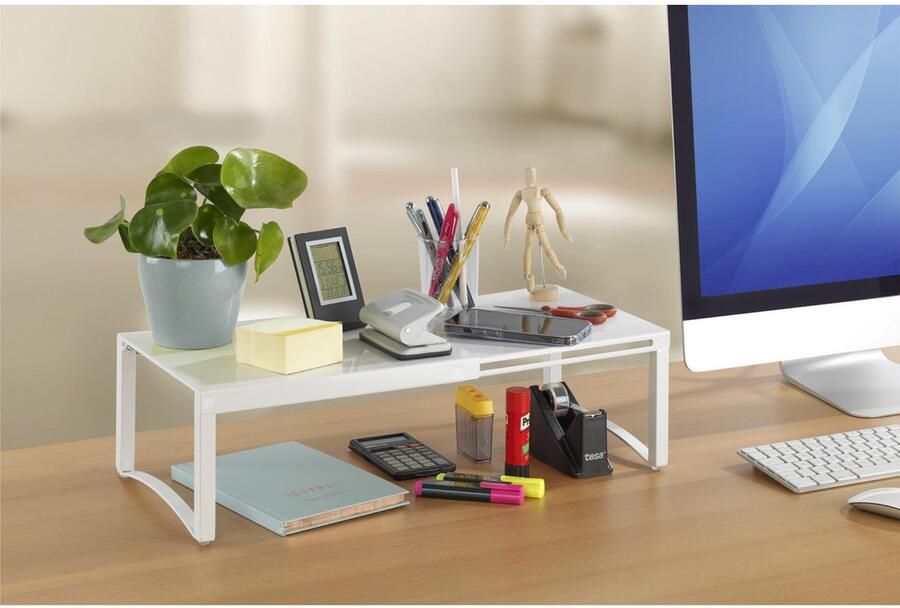 Wenko Legplank voor keukenkastje op pootjes metalen inzet voor eenvoudig opbergen in breedte verstelbaar 30-54 x 25 x 15 cm - Foto 4