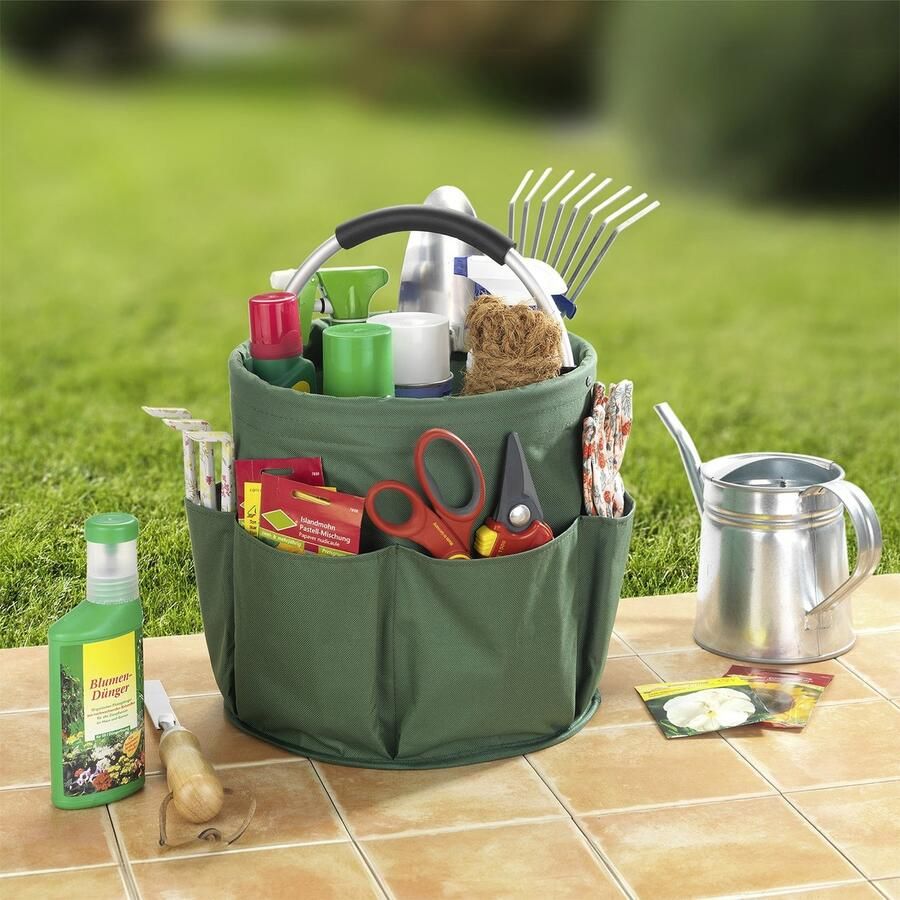 Maximex Organizer Universal-Reinigungs-Caddy Multifunctioneel mand met 6 buitenzakken ideaal voor huishouden tuin & kamperen - Foto 2