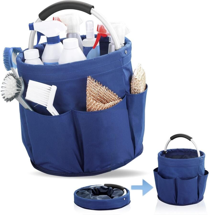 Maximex Organizer Universal-Reinigungs-Caddy Multifunctioneel mand met 6 buitenzakken ideaal voor huishouden tuin & kamperen - Foto 7